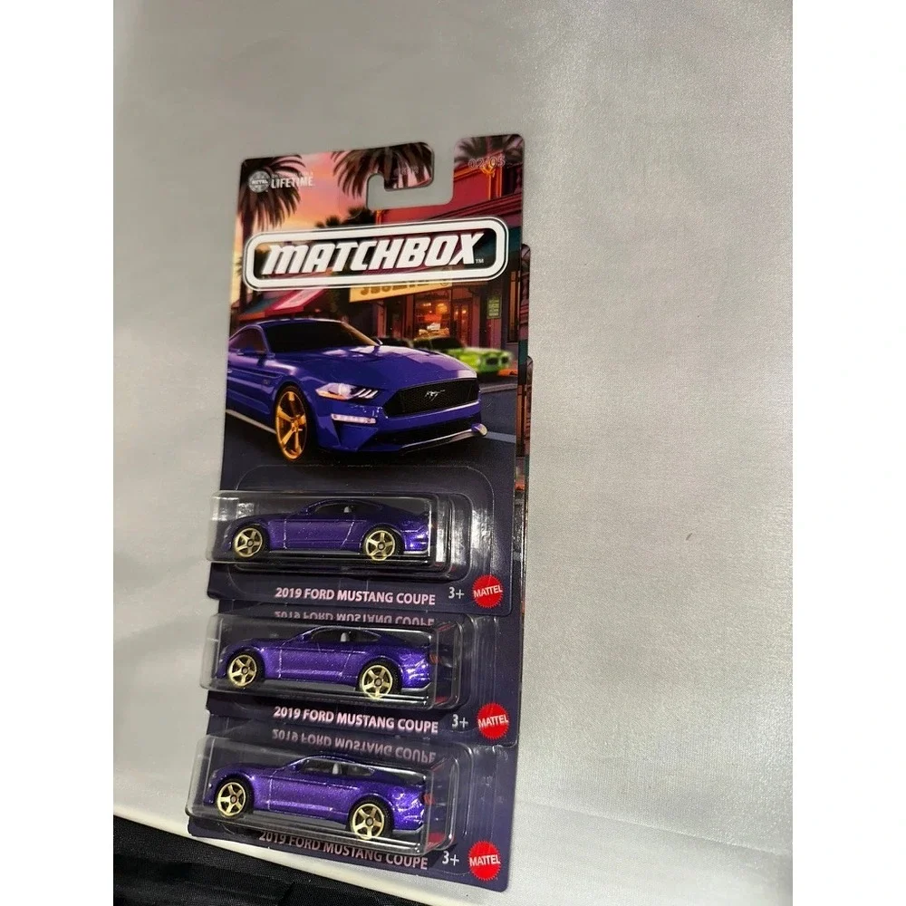 Matchbox 2019 Ford Mustang‎ Coupe Purple Coffee Cruisers 02/05 Lot of 3 Mattel